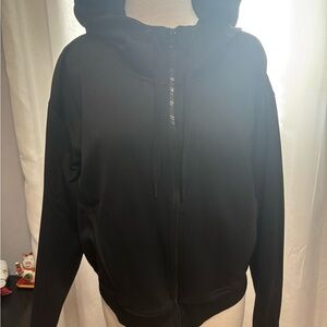 GAIAM Black Hooded Zip-Up Jacket